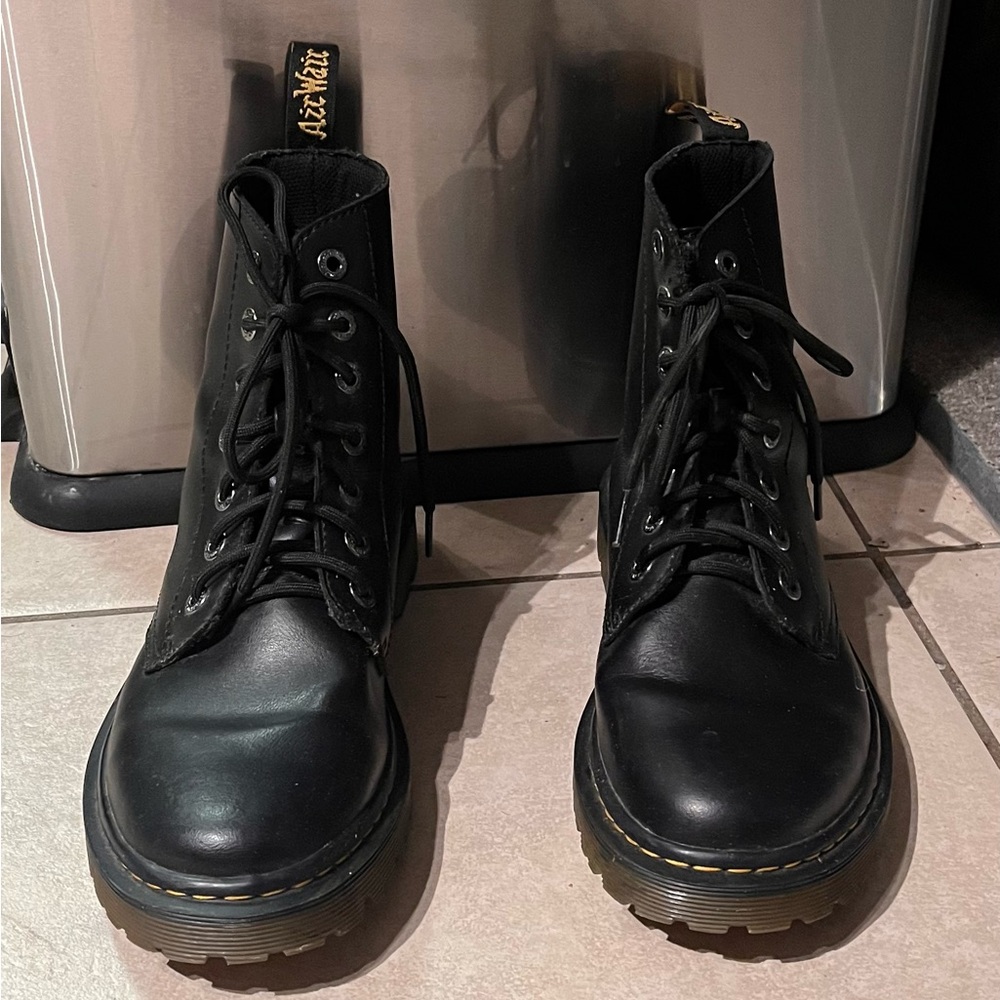 Dr. Martens Black Vegan Leather Combat Boots